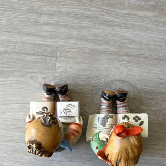 Pair of Vintage Hummel Goebel “Bookworm” Bookends, Made in Germany - Picture 5 of 7